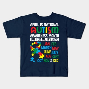 Autism Awareness Gift April is National Autism Month Autistic  Special Needs Kids T-Shirt